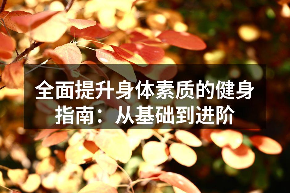 全面提升身体素质的健身指南：从基础到进阶